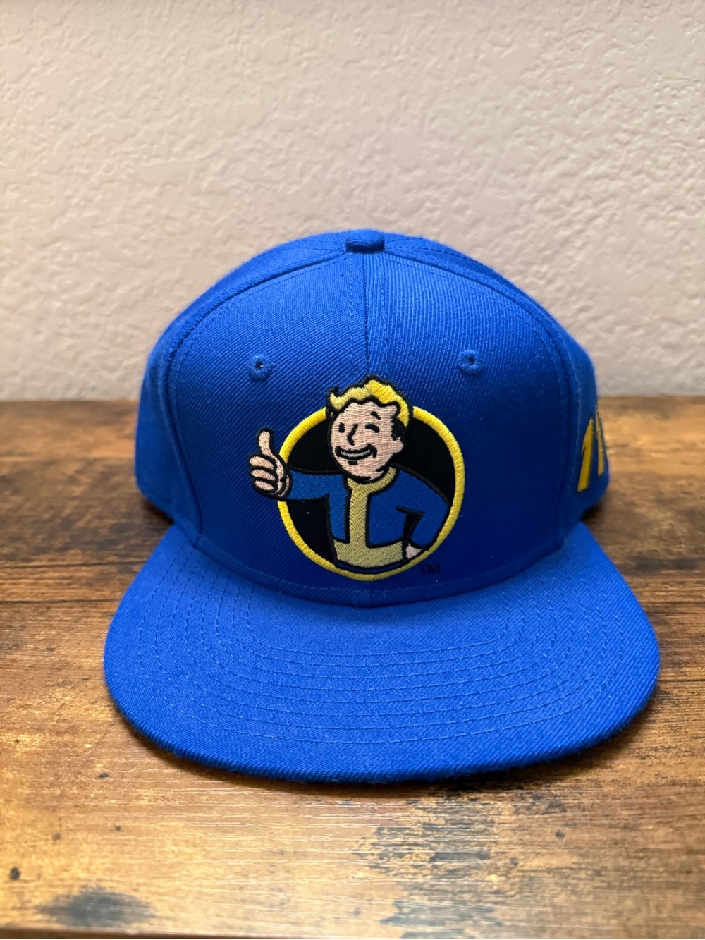 Fallout Vault Boy Blue Snapback Hat